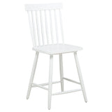Andrews White Windsor Counter Height Dining Side Chair (Set of 2) by Coaster at Eve Furniture