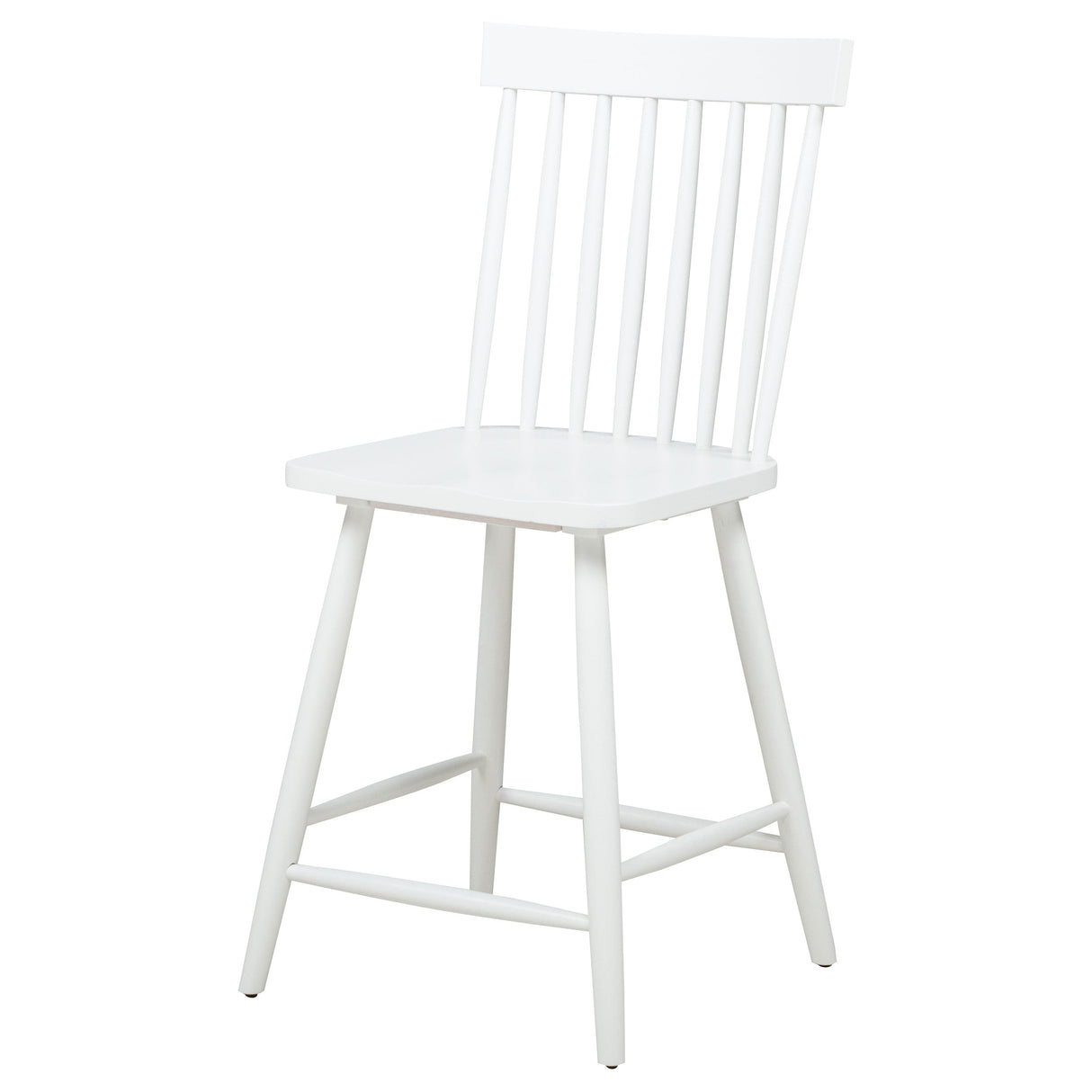 Andrews White Windsor Counter Height Dining Side Chair (Set of 2) by Coaster at Eve Furniture