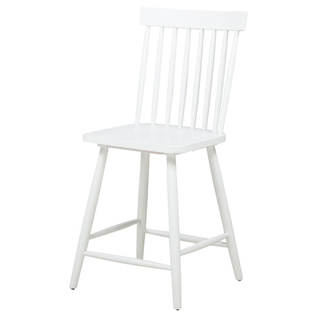 Andrews White Windsor Counter Height Dining Side Chair (Set of 2) by Coaster at Eve Furniture