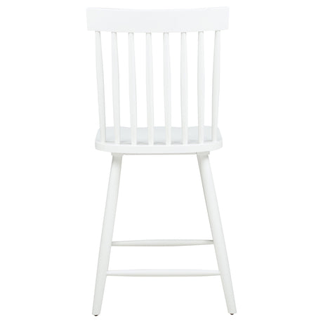 Andrews White Windsor Counter Height Dining Side Chair (Set of 2) by Coaster at Eve Furniture