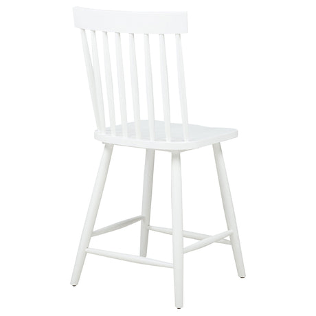 Andrews White Windsor Counter Height Dining Side Chair (Set of 2) by Coaster at Eve Furniture