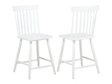 Andrews White Windsor Counter Height Dining Side Chair (Set of 2) by Coaster at Eve Furniture