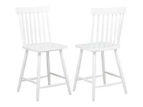 Andrews White Windsor Counter Height Dining Side Chair (Set of 2) by Coaster at Eve Furniture