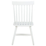 Andrews White Windsor Spindle Back Dining Side Chair (Set of 2) by Coaster at Eve Furniture