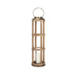 Andy I Large Natural Wood Cylindrical Lantern by Mercana at Eve Furniture