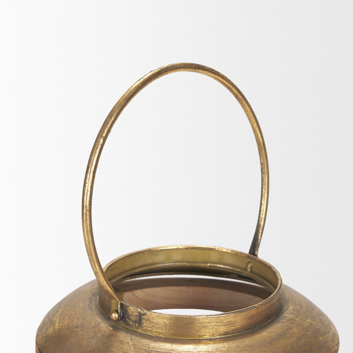 Andy II Small Natural Wood Cylindrical Lantern by Mercana at Eve Furniture