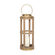 Andy II Small Natural Wood Cylindrical Lantern by Mercana at Eve Furniture