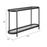 Aneis Black Console Table by Zuomod at Eve Furniture