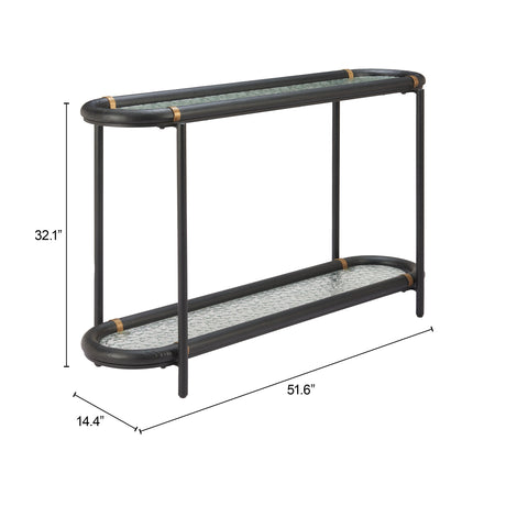 Aneis Black Console Table by Zuomod at Eve Furniture