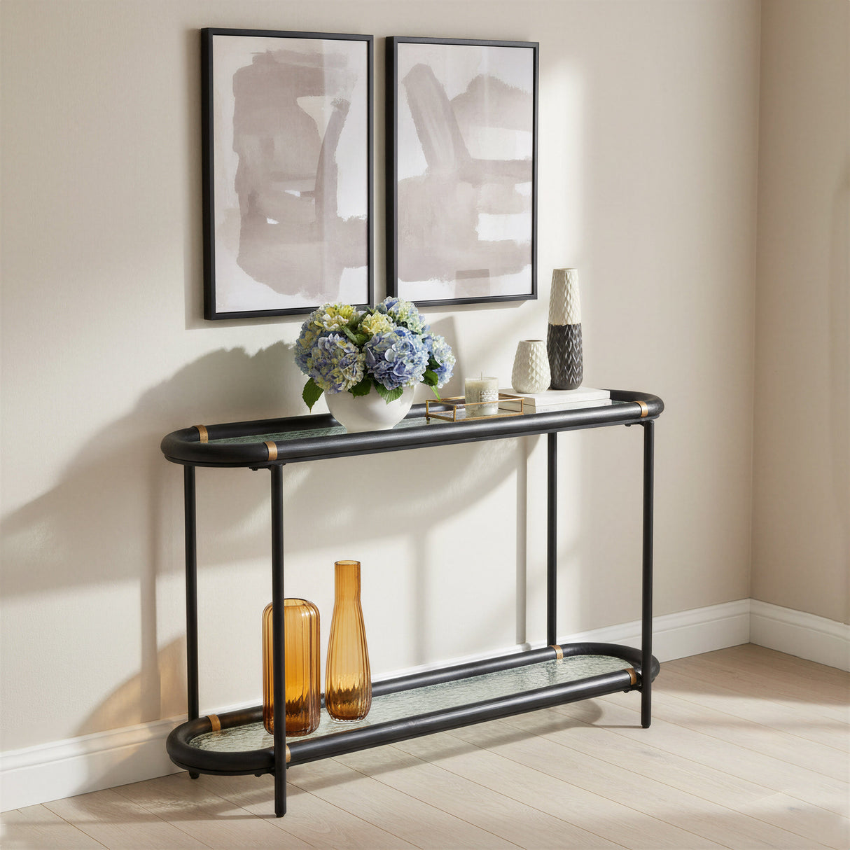 Aneis Black Console Table by Zuomod at Eve Furniture