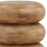 Anele Side Table, Natural by Dovetail at Eve Furniture