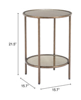 Anelli Bronze Side Table by Zuomod at Eve Furniture