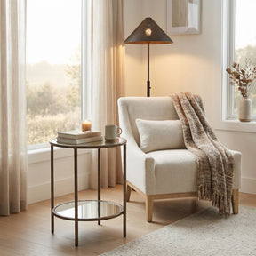 Anelli Bronze Side Table by Zuomod at Eve Furniture
