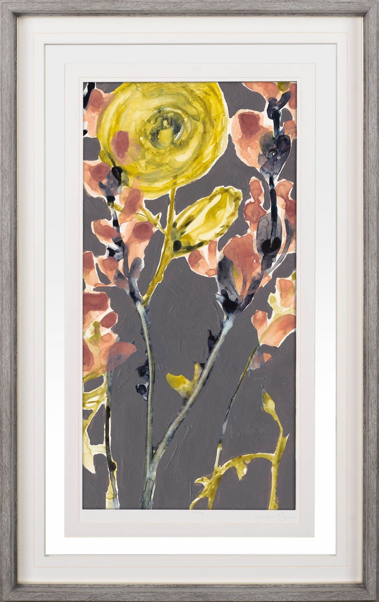 Anemone & Coral II by Jennifer Goldberger a Framed Art Print Matted under Glass by Mercana at Eve Furniture