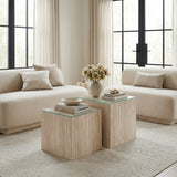 Anese Multigrain Beige Loveseat by Zuomod at Eve Furniture