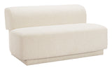 Anese Multigrain Beige Loveseat by Zuomod at Eve Furniture