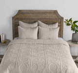 Anessa Taupe Quilt Collection by Classic Home at Eve Furniture