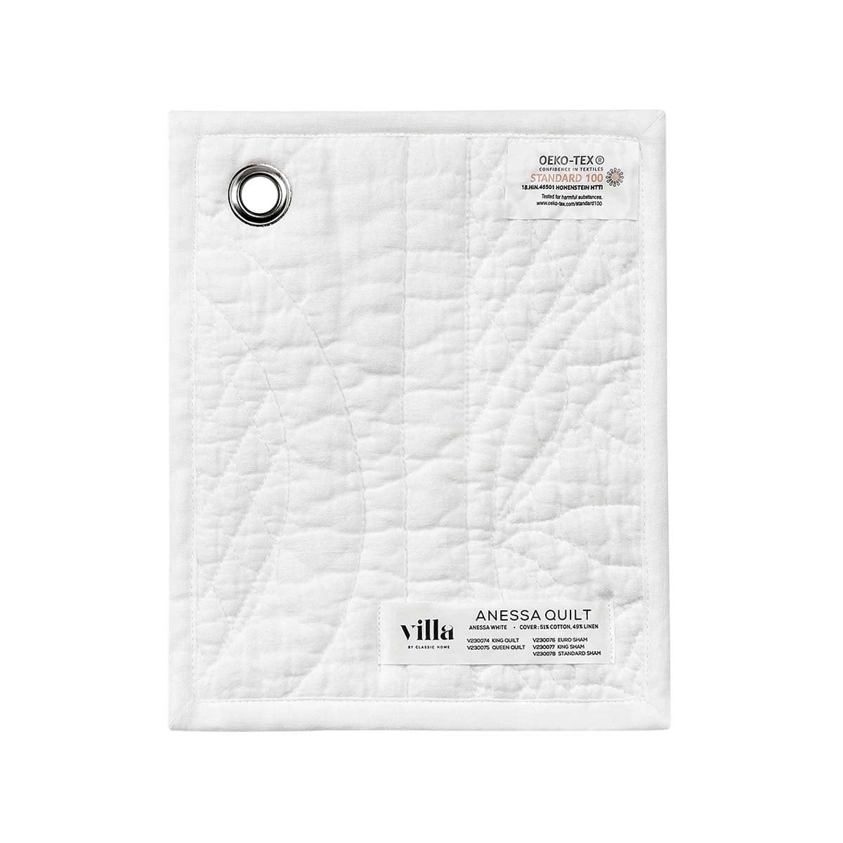 Anessa White Quilt Collection by Classic Home at Eve Furniture