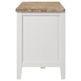 Angela Brown and White 2-door Wooden 67" TV Stand by Coaster at Eve Furniture