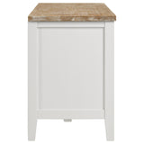Angela Brown and White 2-door Wooden 67" TV Stand by Coaster at Eve Furniture
