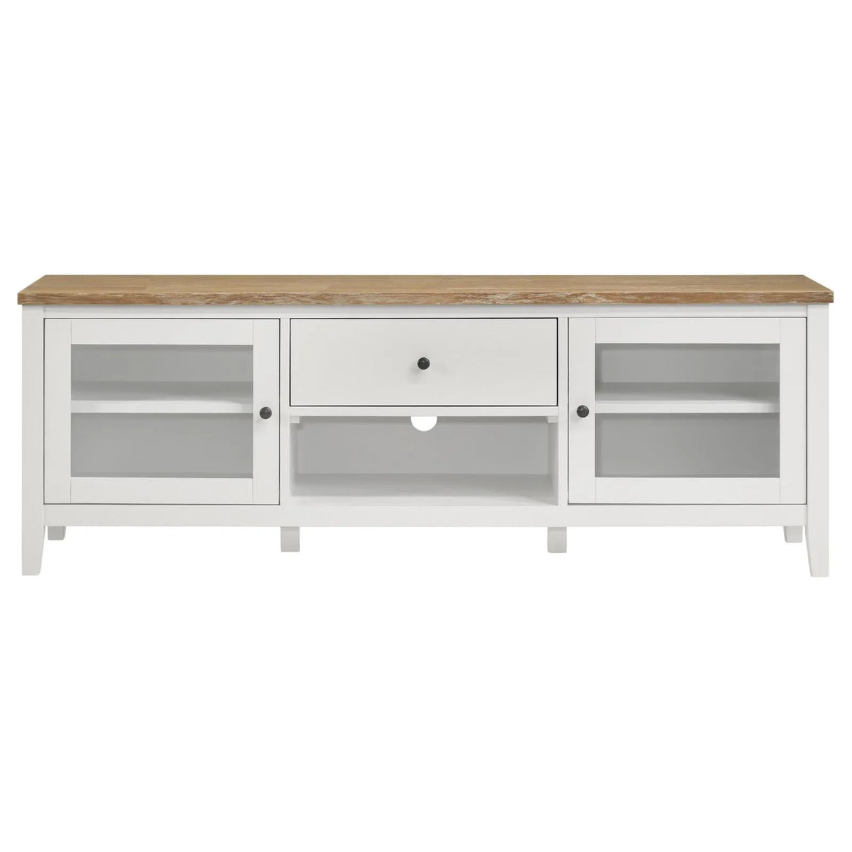 Angela Brown and White 3-piece Entertainment Center With 67" TV Stand by Coaster at Eve Furniture