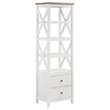 Angela Brown and White 3-piece Entertainment Center With 67" TV Stand by Coaster at Eve Furniture