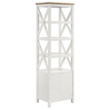 Angela Brown and White 3-piece Entertainment Center With 67" TV Stand by Coaster at Eve Furniture