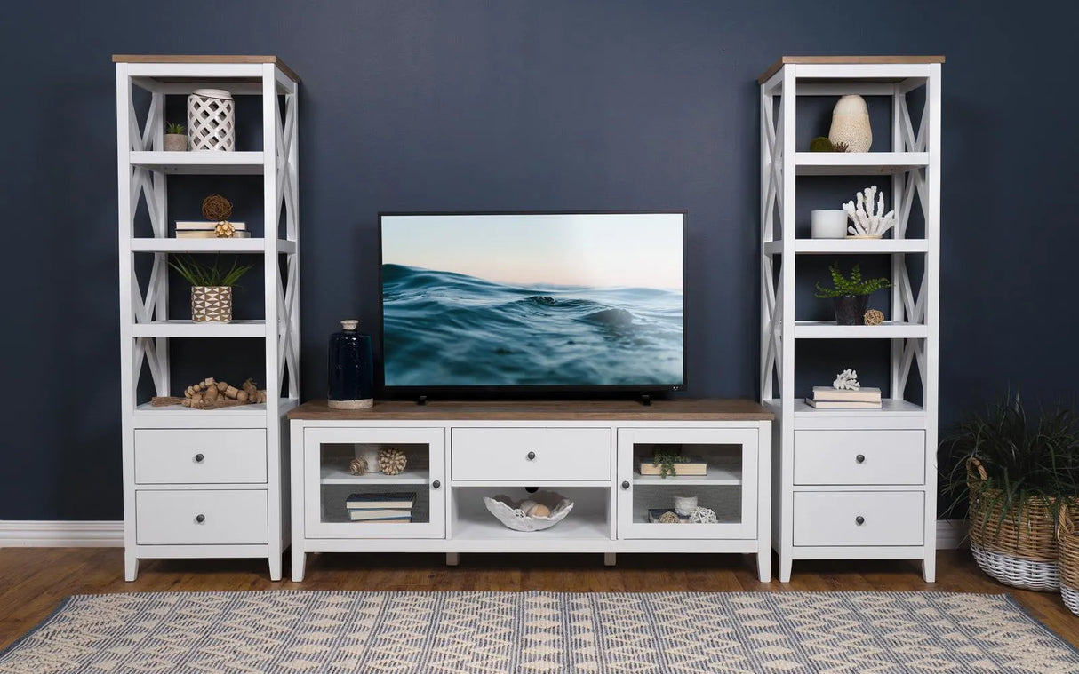 Angela Brown and White 3-piece Entertainment Center With 67" TV Stand by Coaster at Eve Furniture