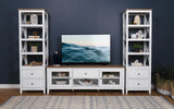 Angela Brown and White 3-piece Entertainment Center With 67" TV Stand by Coaster at Eve Furniture