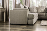 Angelia Light Gray Sectional by Furniture of America at Eve Furniture