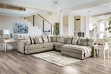 Angelia Light Gray Sectional by Furniture of America at Eve Furniture