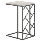 Angeliki White Accent Table with Marble Top