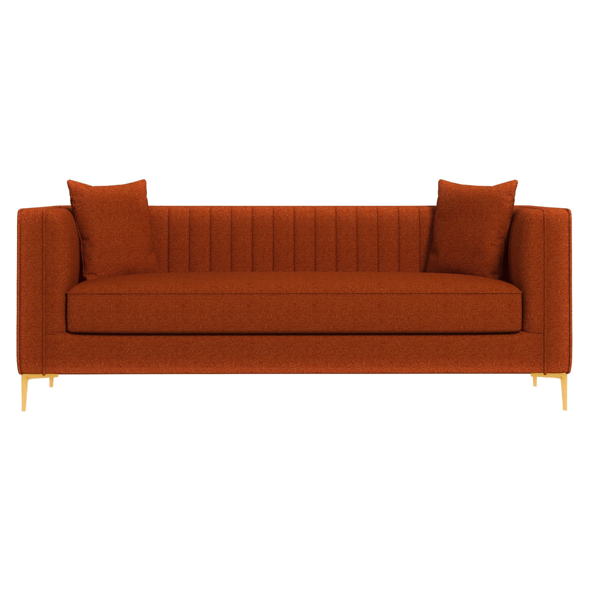 Kendra Red Boucle Sofa