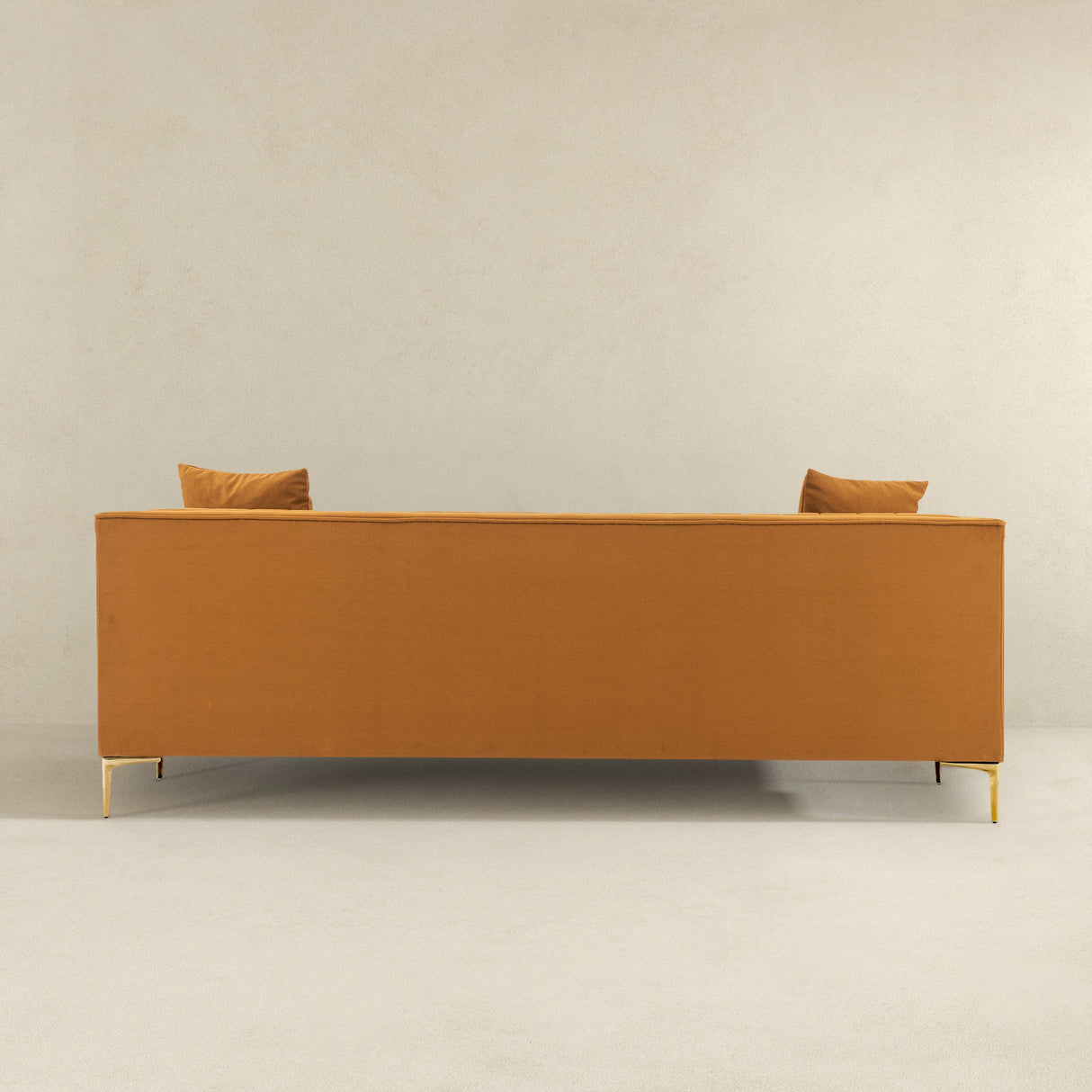 Angelina Sofa 91" (Cognac Velvet) by Ashcroft Furniture at Eve Furniture