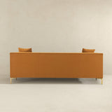 Angelina Sofa 91" (Cognac Velvet) by Ashcroft Furniture at Eve Furniture