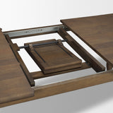 Angeline 96"L x 48"W Extendable Dining Table | Dark Brown Wood | Seats 8-10 by Mercana at Eve Furniture
