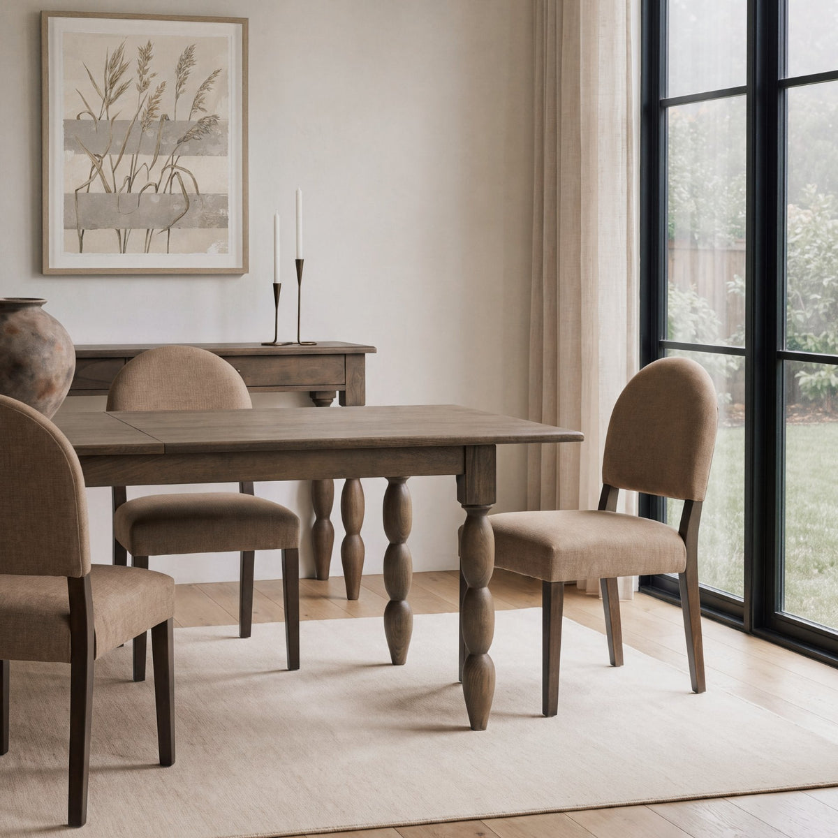 Angeline 96"L x 48"W Extendable Dining Table | Dark Brown Wood | Seats 8-10 by Mercana at Eve Furniture