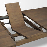 Angeline 96"L x 48"W Extendable Dining Table | Dark Brown Wood | Seats 8-10 by Mercana at Eve Furniture