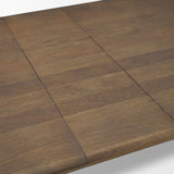 Angeline 96"L x 48"W Extendable Dining Table | Dark Brown Wood | Seats 8-10 by Mercana at Eve Furniture
