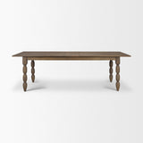 Angeline 96"L x 48"W Extendable Dining Table | Dark Brown Wood | Seats 8-10 by Mercana at Eve Furniture