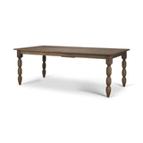 Angeline 96"L x 48"W Extendable Dining Table | Dark Brown Wood | Seats 8-10 by Mercana at Eve Furniture