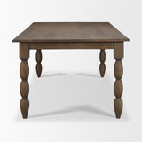 Angeline 96"L x 48"W Extendable Dining Table | Dark Brown Wood | Seats 8-10 by Mercana at Eve Furniture