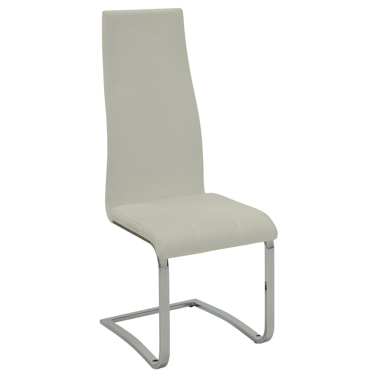 Anges White High Gloss/White 5-Piece Dining Set by Coaster at Eve Furniture