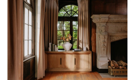 Angle Large Oak Sideboard by Moe's Home at Eve Furniture