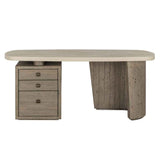 Angus Distressed Gray/Weathered Chalk Desk by Classic Home at Eve Furniture