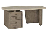 Angus Distressed Gray/Weathered Chalk Desk by Classic Home at Eve Furniture