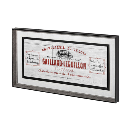 Animal Bill of Sales I Gray Wood Mercana Studio Hand Embellished Framed Art Print Matted under Glass by Mercana at Eve Furniture