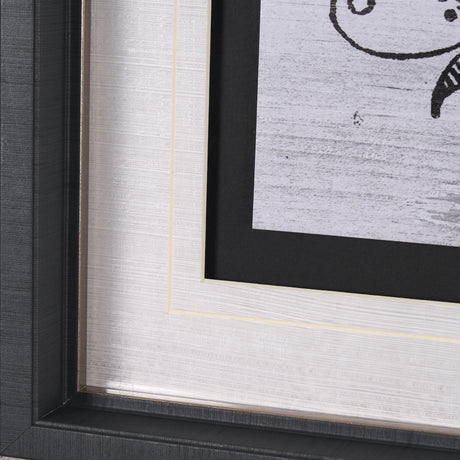 Animal Bill of Sales II Gray Wood Mercana Studio Hand Embellished Framed Art Print Matted under Glas by Mercana at Eve Furniture