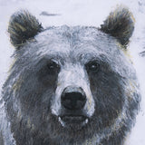 Animal Portrait III (Bear) by Mercana Studio Hand Embellished Framed Art Print Matted under Glass by Mercana at Eve Furniture
