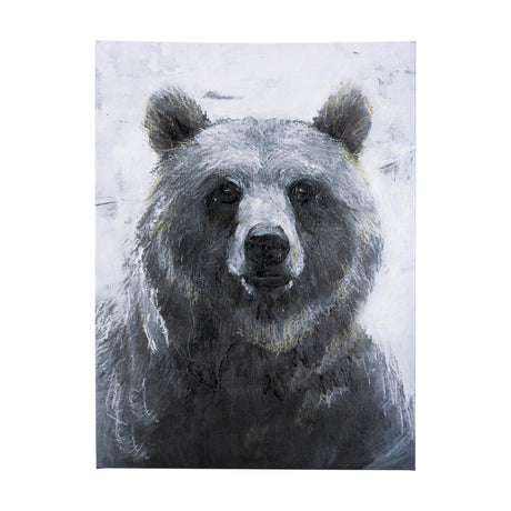 Animal Portrait III by Mercana Studio a Hand Embellished Textured Canvas by Mercana at Eve Furniture